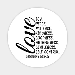 Fruit Of Spirit Love Joy Peace Patience Kindness Goodness Magnet